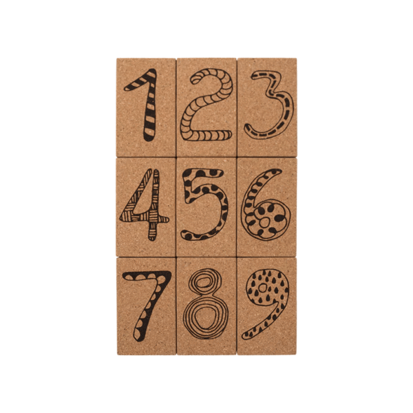 by klipklap Building Blocks 100000916 korkklodser med tal