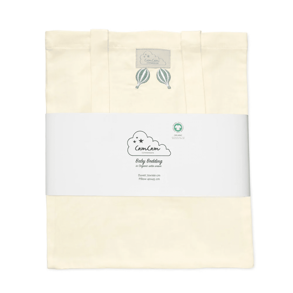 cam cam copenhagen 101-P84-000-DK Broderet Sengetøj, Baby, 70x100cm - GOTS - Dreamland