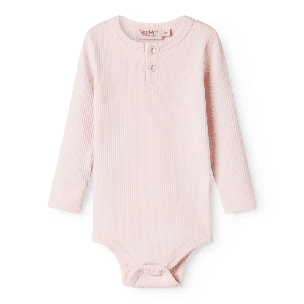 MarMar - Langærmet Bodystocking rib 2-18 mdr, Rosa - 1Y/80