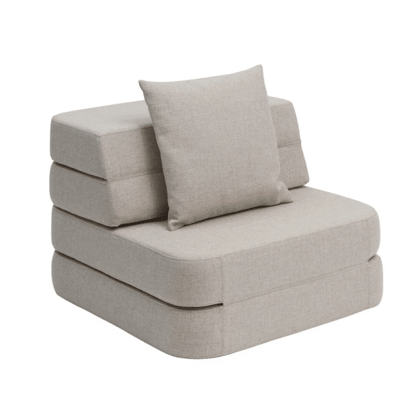 By KlipKlap KK 3 Fold Sofa Single Beige m. Sand 25050009