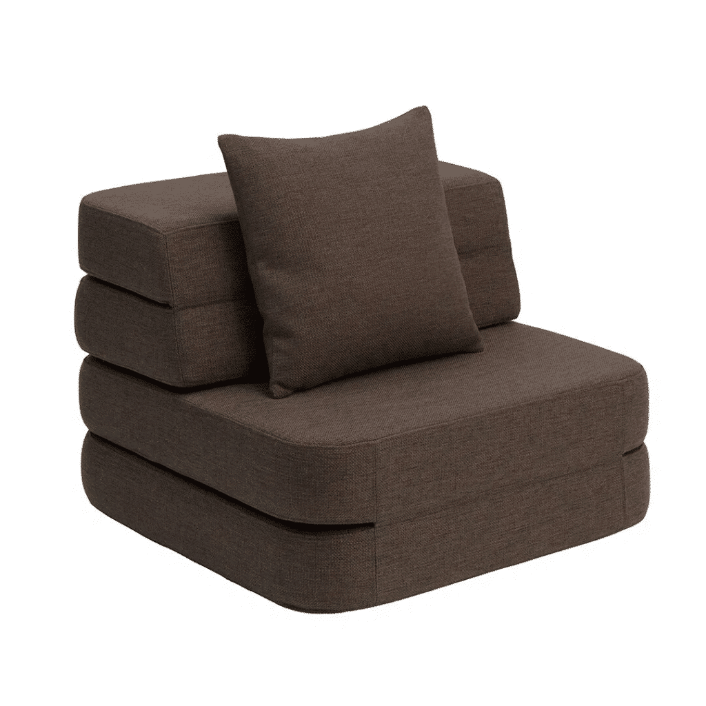 By KlipKlap KK 3 Fold Sofa Enkel Brun m. Sand 25050011