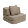 By KlipKlap KK 3 Fold Sofa Single Sand m. Sand 25050015