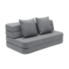 By KlipKlap KK 3 Fold Sofa 120 cm Blågrå m. Grå 25050177
