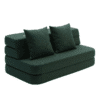 By KlipKlap KK 3 Fold Sofa 120 cm Mørk Grøn m. Lys Grøn 25050180