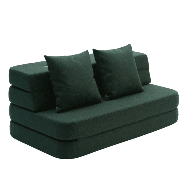 By KlipKlap KK 3 Fold Sofa 120 cm Mørk Grøn m. Lys Grøn 25050180