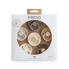 FRIGG 6-Pack Pacifiers - Round Silicone - Earthy Wonder - Size 2 Article number: 101880 Barcode number: 5715239029528