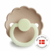 FRIGG Daisy - Round Silicone Pacifier - Croissant Night - Size 2