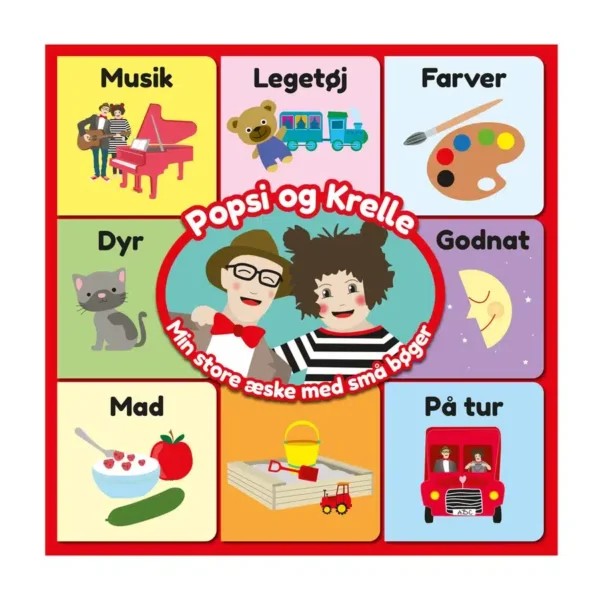 Popsi og Krelle bøger - Min store æske med små bøger