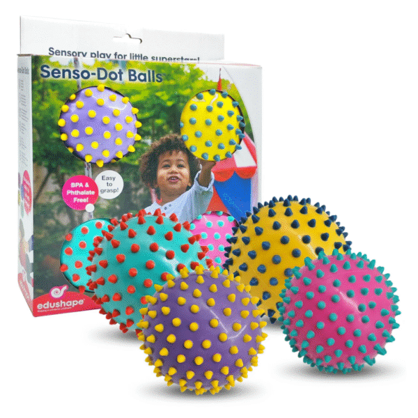 Sanse-prik bolde E705173, 4 små Ø10 cm +6M, pang farver