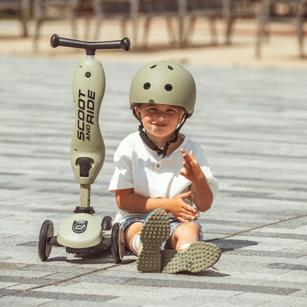 Scoot and Ride Highwaykick 1 Olive 00001