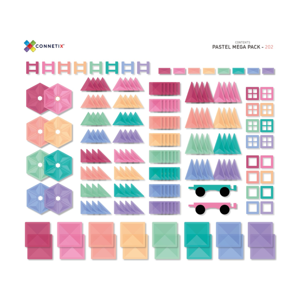 Connetix Pastel Mega Pack - 202 dele