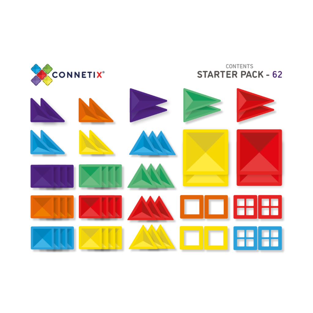 Connetix Rainbow Starter Pack, 60 dele