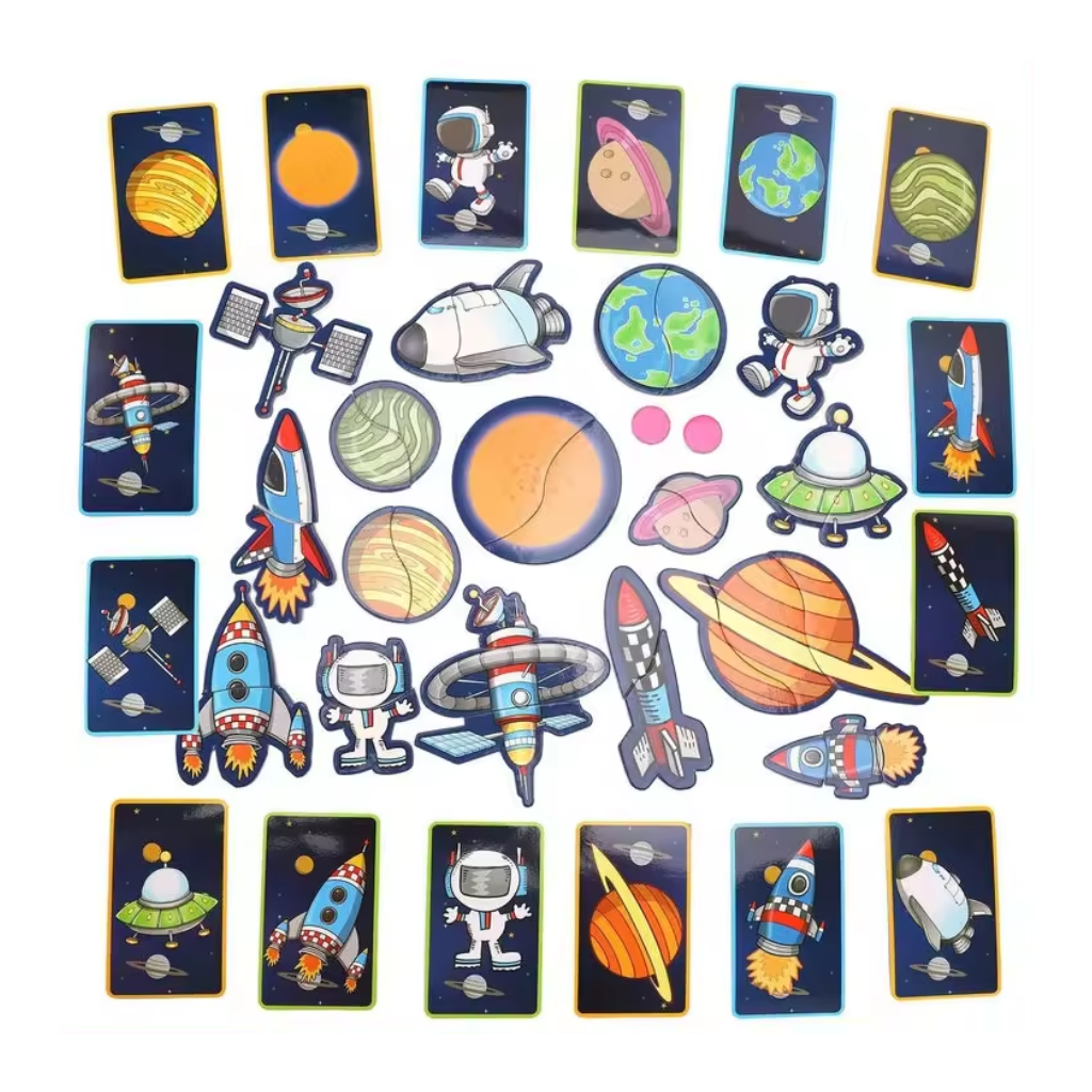 MAGNETBOK space world 28-5465 magneti book magnetbog ud i rummet