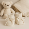 little dutch strikkede futter off white