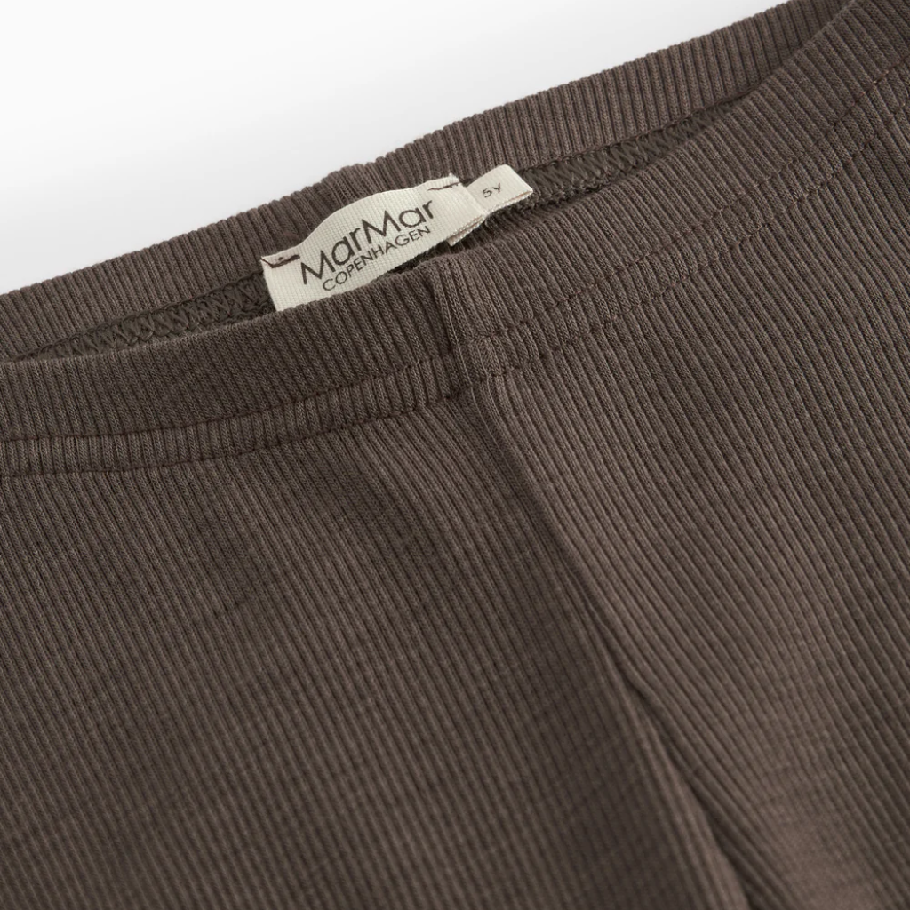 marmar Leg, Uld Rib Leggings - Terre