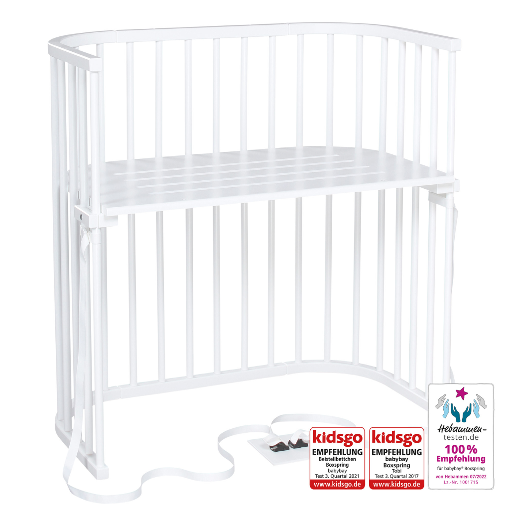 babybay Boxspring co-sleeper, white varnished 166102