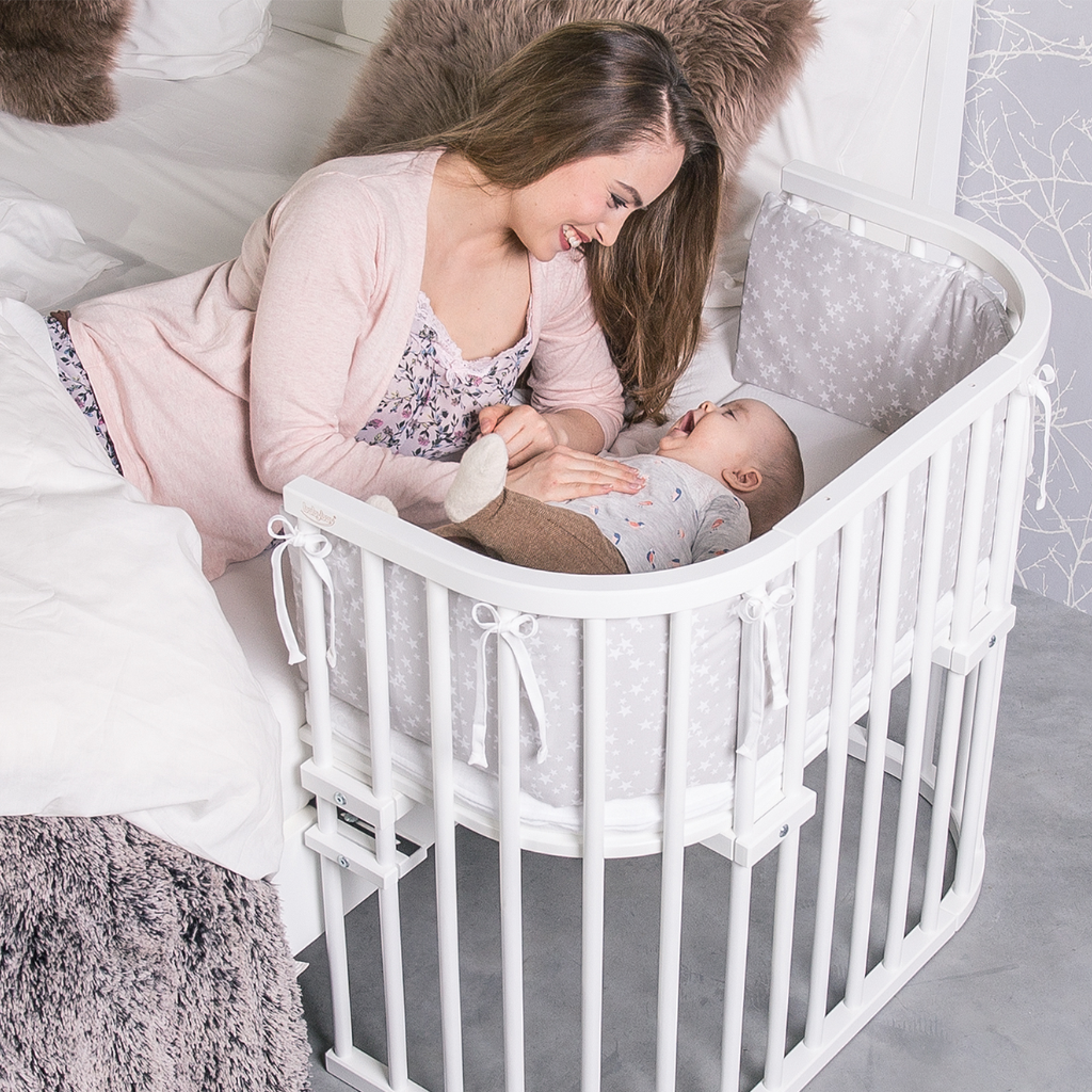 babybay Original co-sleeper, white varnished 100112
