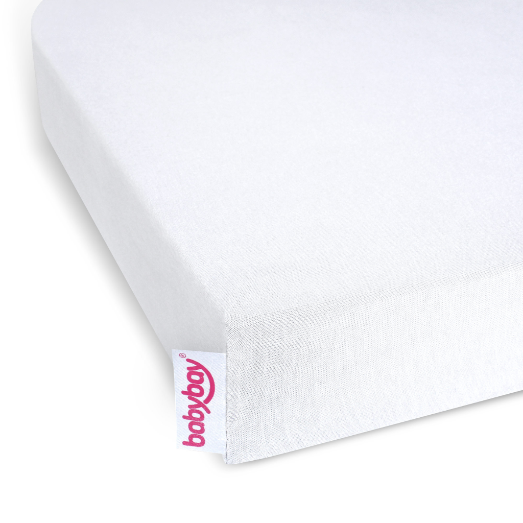 babybay jersey cover Deluxe suitable for model Original Boxspring, white 100570 stræklagen