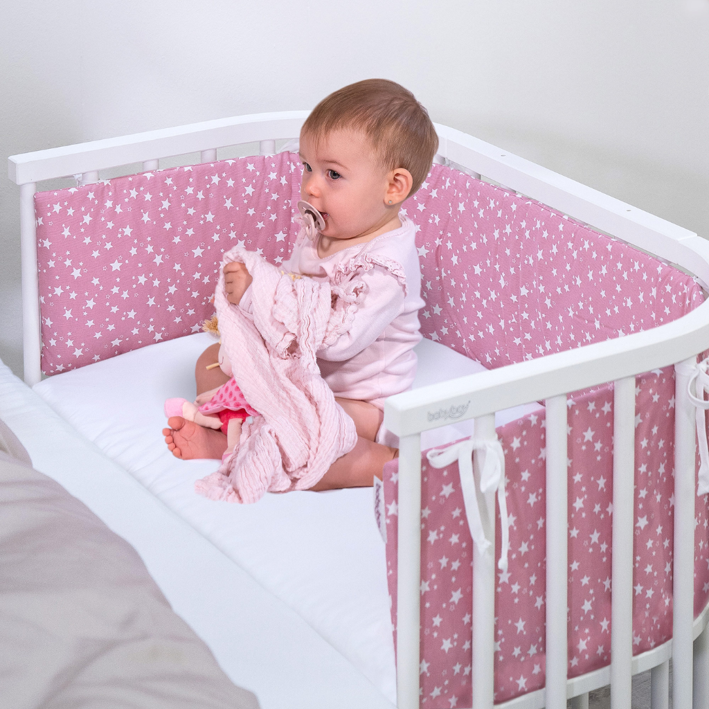 babybay jersey cover Deluxe suitable for model Original Boxspring, white 100570 stræklagen