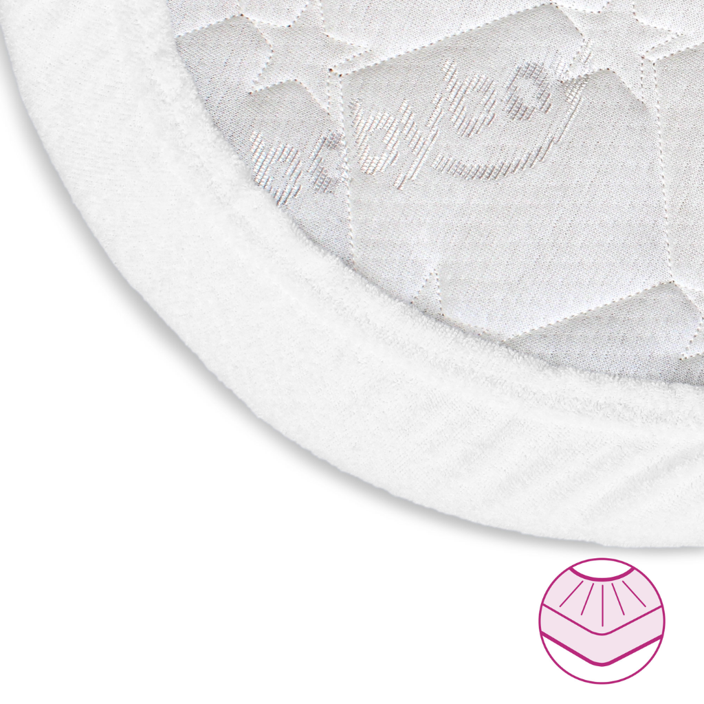 babybay terry cover with membrane suitable for model Original, white 100565