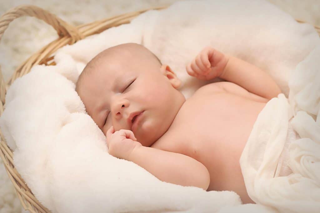 Tyngdedyne med baby