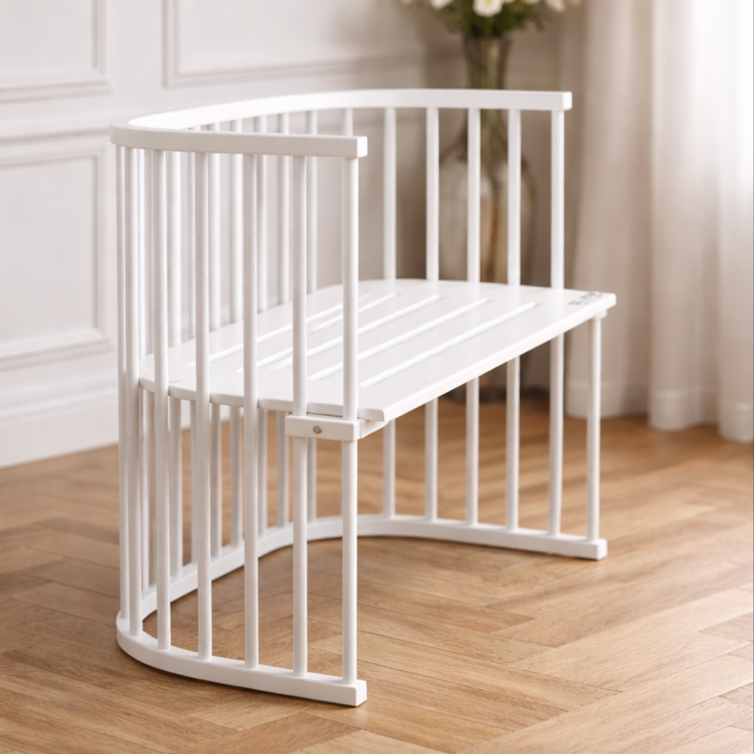 Bedside Crib Boxspring, hvid - Babybay