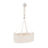 Essential Bundle Oval Vugge nature med Basic Connect Motor I cream white