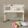 Sidestykke til Babybay Original hvid 100202 tremmer
