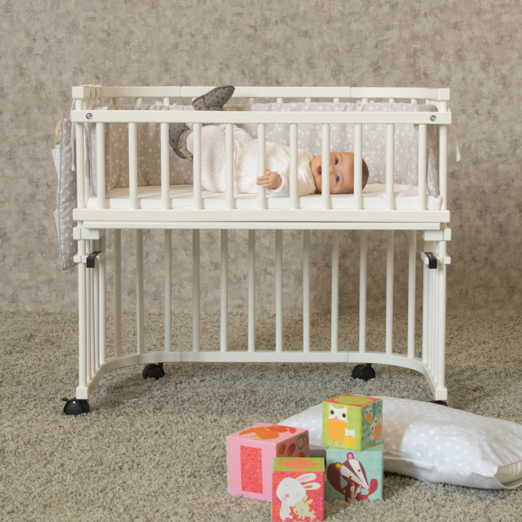 Sidestykke til Babybay Original hvid 100202 tremmer
