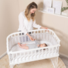 Sidestykke til Babybay Original hvid 100202 tremmer