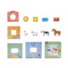 Hape legetøj - stableleg med bog og figurer - The Happy Stables