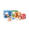 Hape legetøj - stableleg med bog og figurer - The Happy Stables
