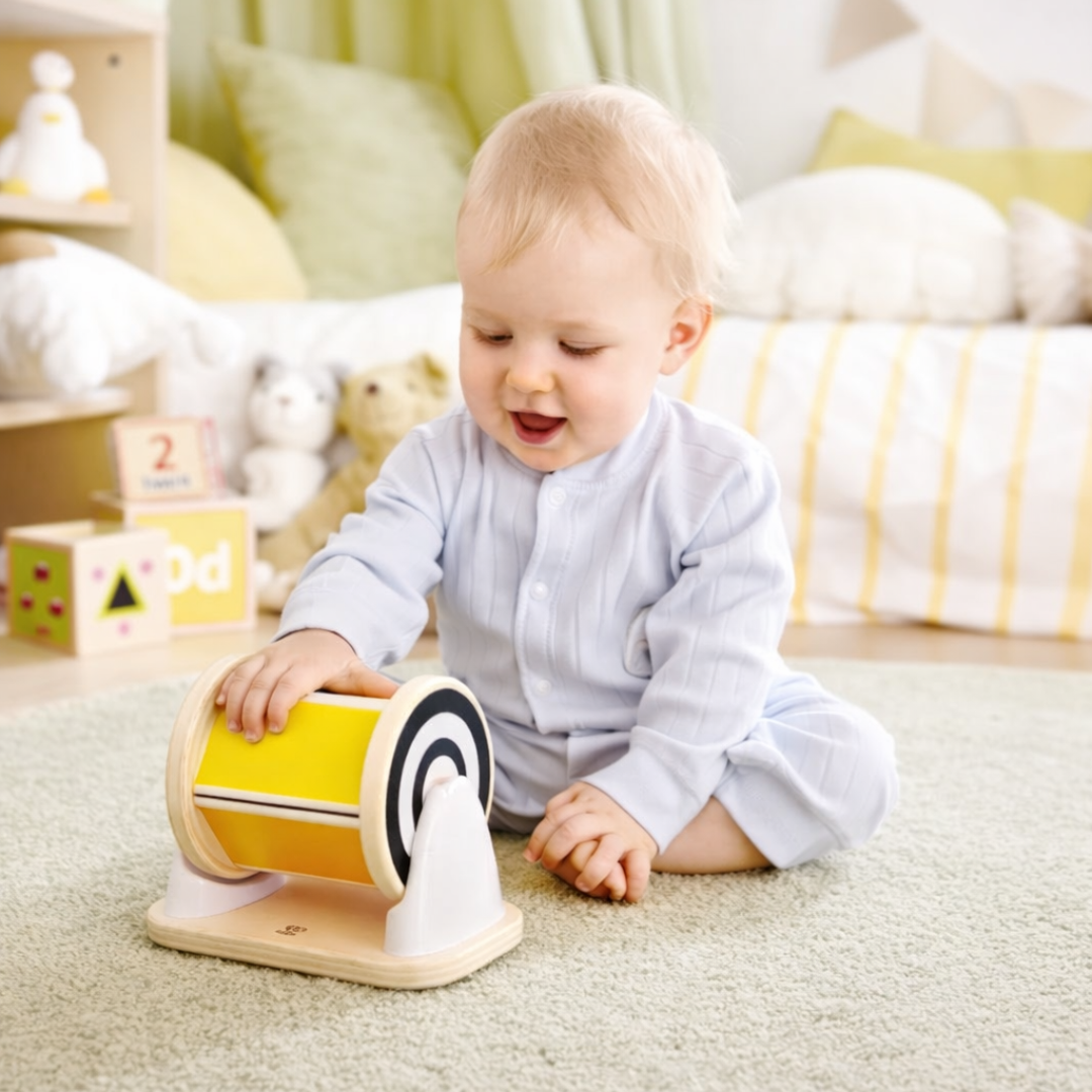 Hape Spinning Drum med Spejl 87-0139 rullespejl