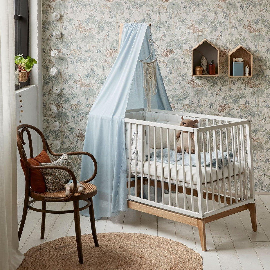 Himmel til Leander Linea og Luna babyseng, Dusty blue 700821-64