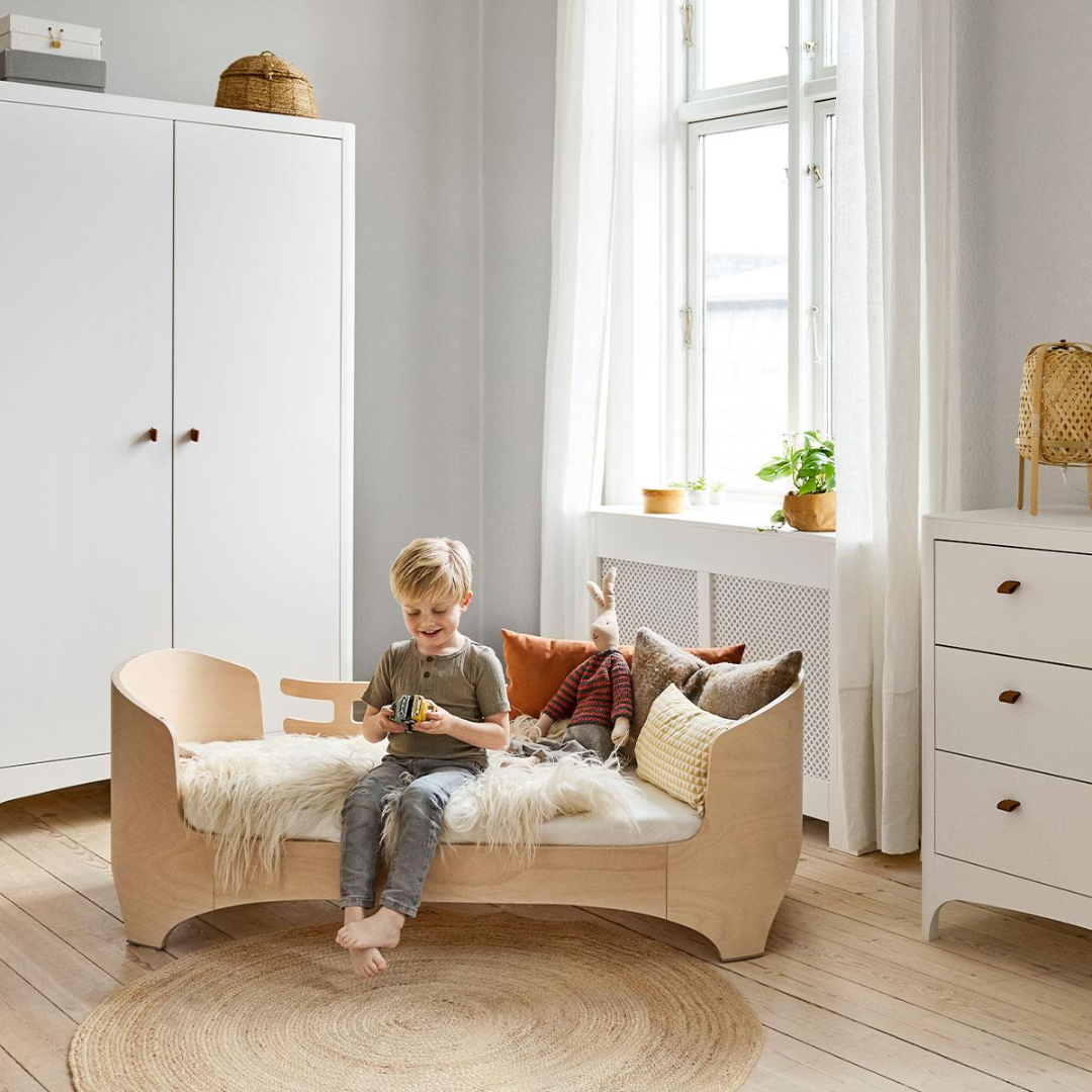 Leander Classic baby-junior seng 0-7 år, Whitewash 210700-01