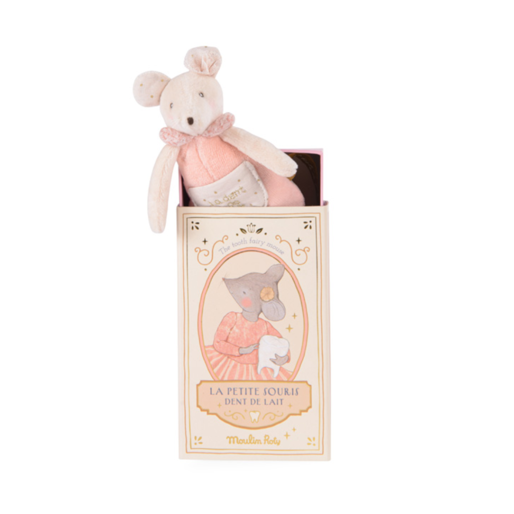 Moulin Roty - Tandfe - Mus med lomme til mælketand - La Petite Ecole de Danse 667005