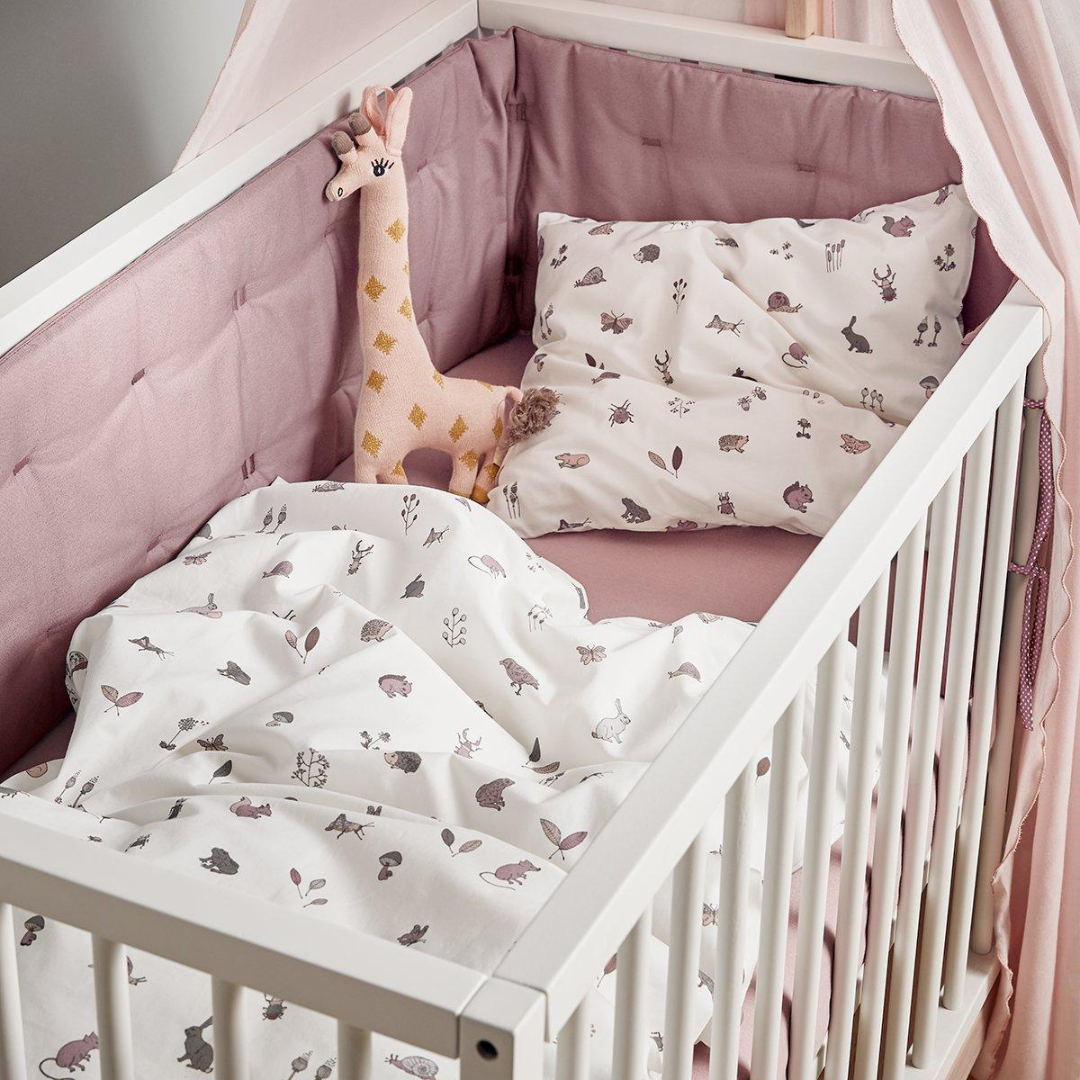 Sengerand til Leander Linea og Luna babyseng, Dusty rose 700817-63 (2)