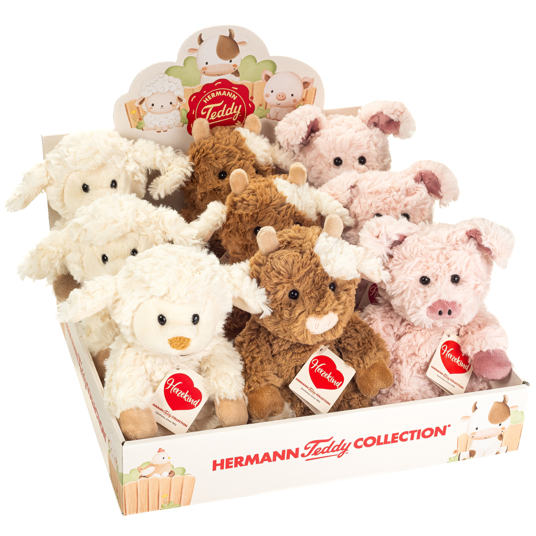 Teddy Hermann - Bondegårdsdyr 20 cm - assorteret TH939917
