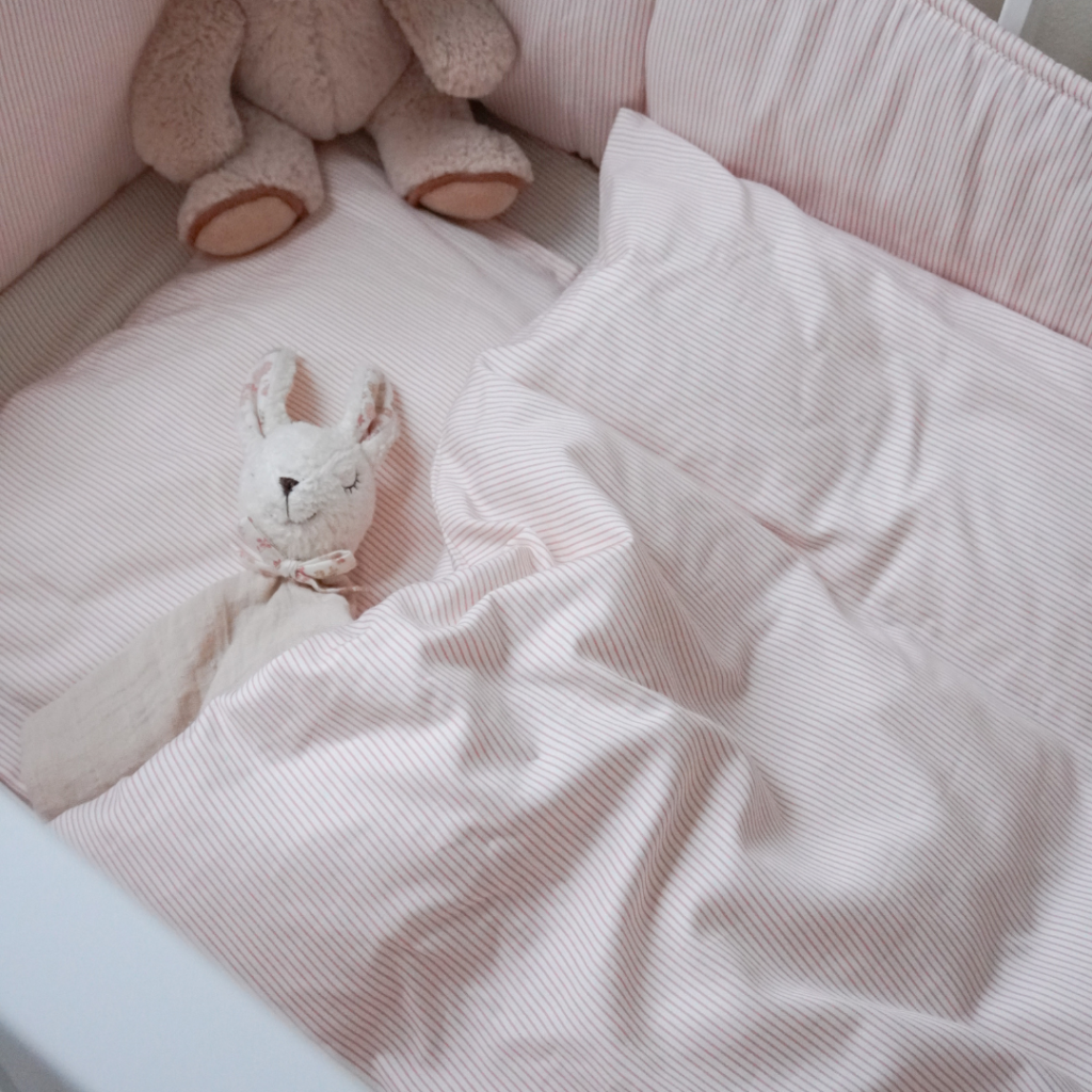 cam cam copenhagen babysengetøj classic stripes rose