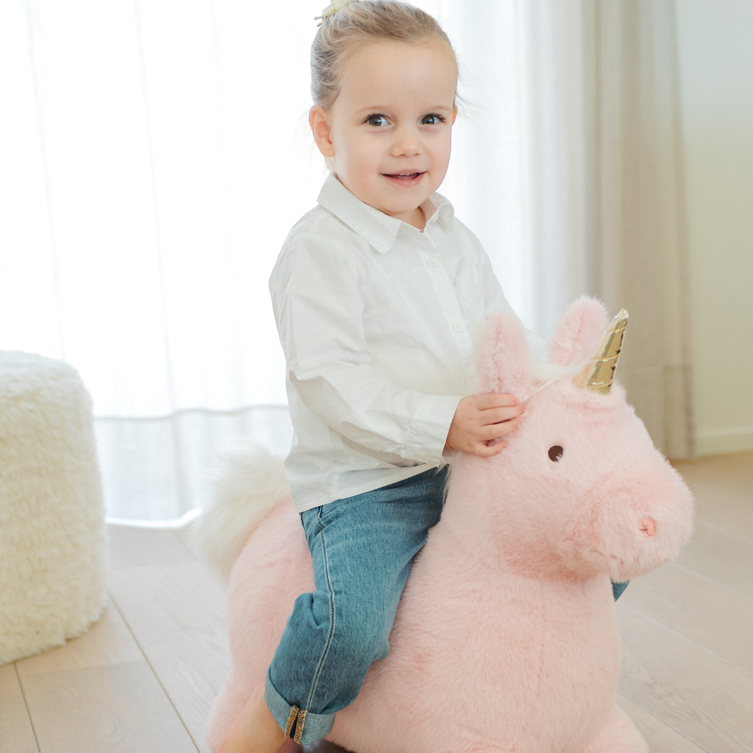 Wild & Soft Blødt hoppedyr Wild & Soft NEW! Rosa Enhjørning