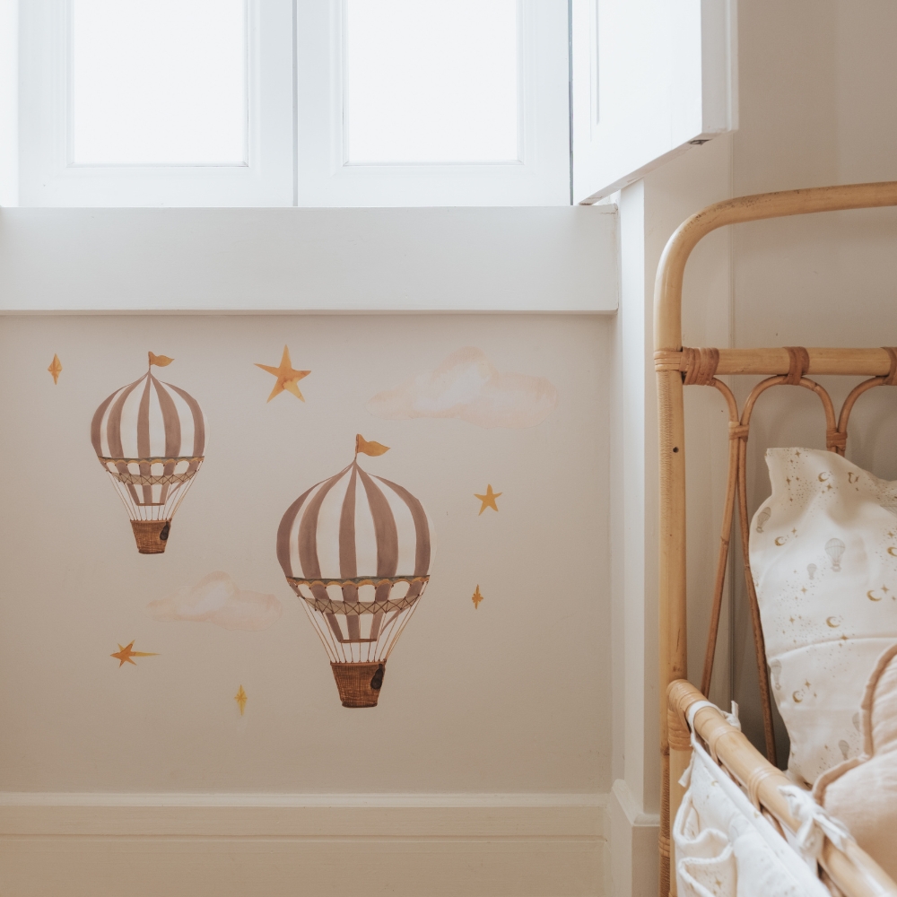 That's Mine Wallsticker drømmende balloner - Brown