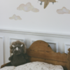 Wallsticker skyer 5-pak - Multi