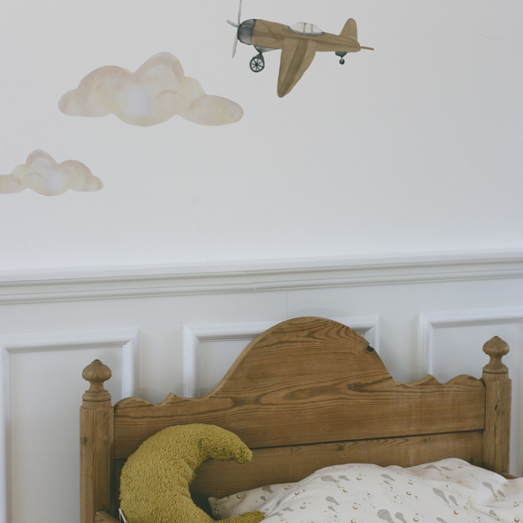Wallsticker skyer 5-pak - Multi