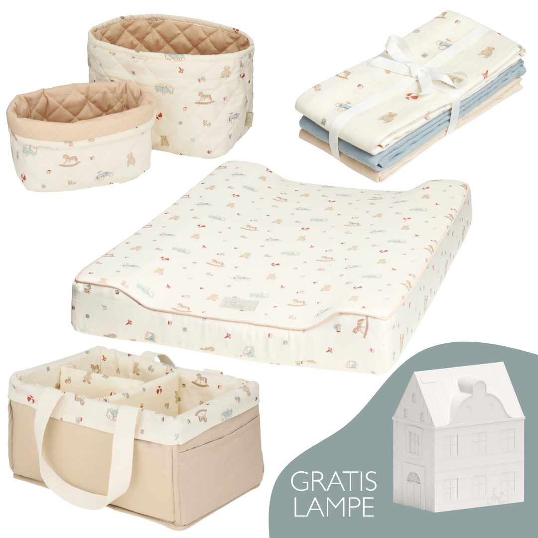 Cam Cam Copenhagen - Vintage Toys puslebundle + Gratis natlampe