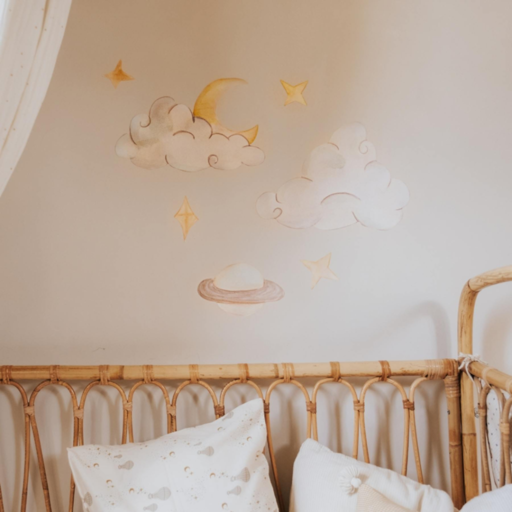 thats mine Wallsticker saturn himmel - Multi