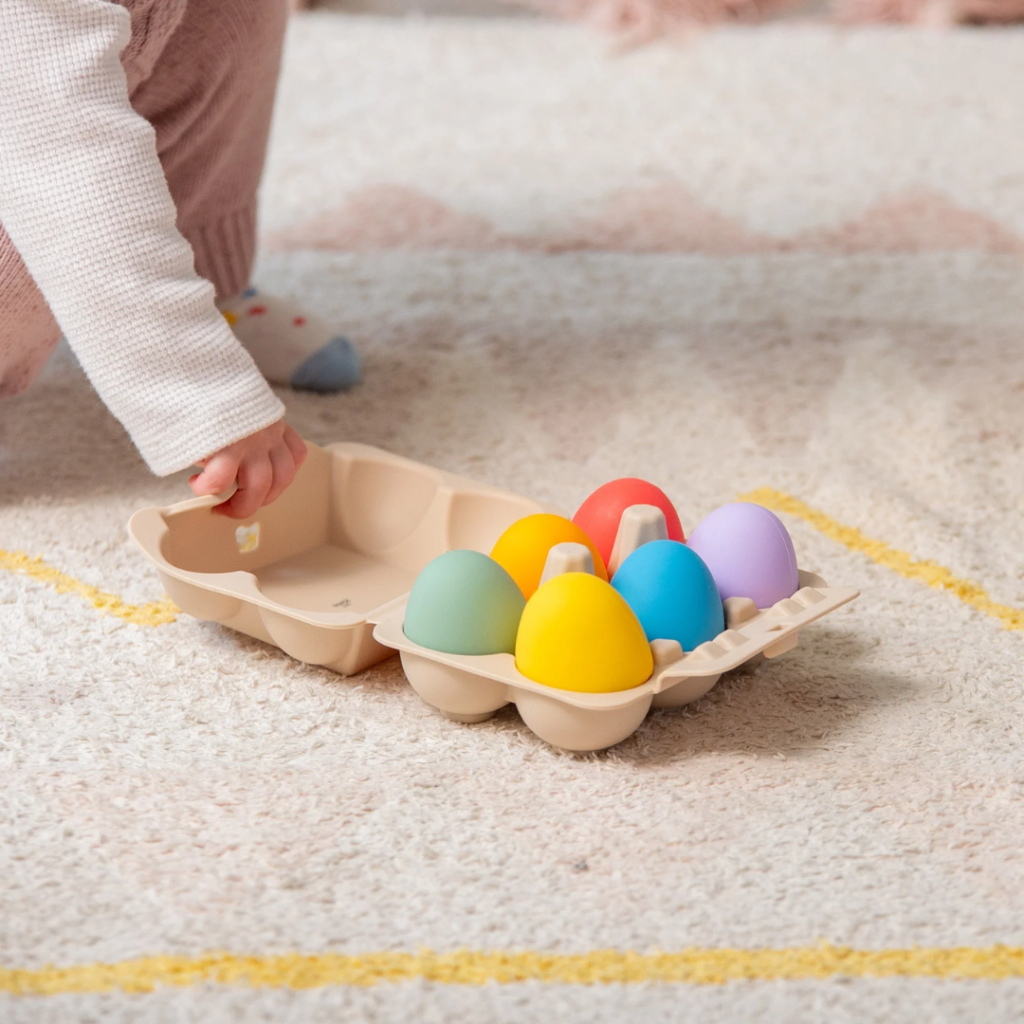 tickit SiliSoft sensory eggs Rainbow