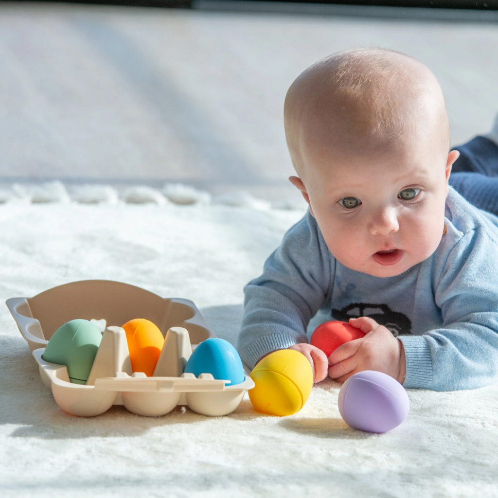 tickit SiliSoft sensory eggs Rainbow