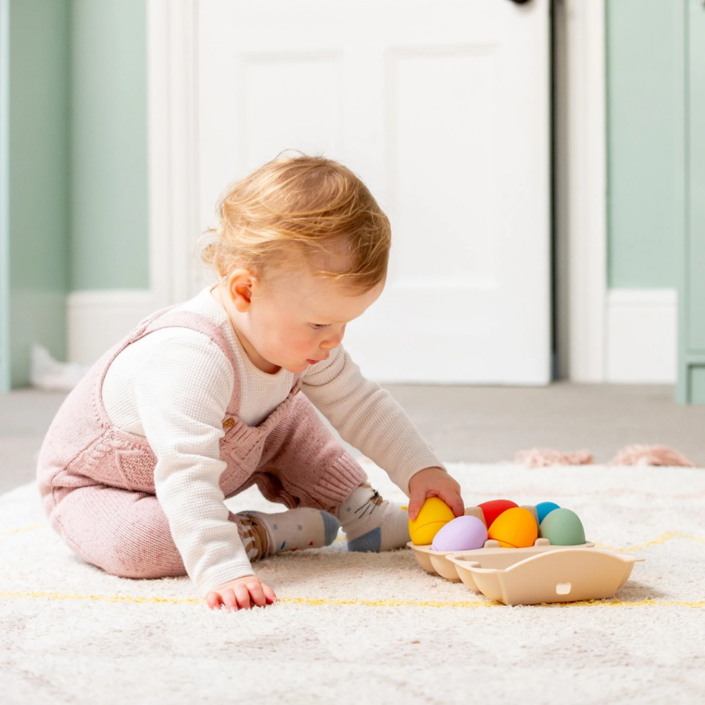 tickit SiliSoft sensory eggs Rainbow