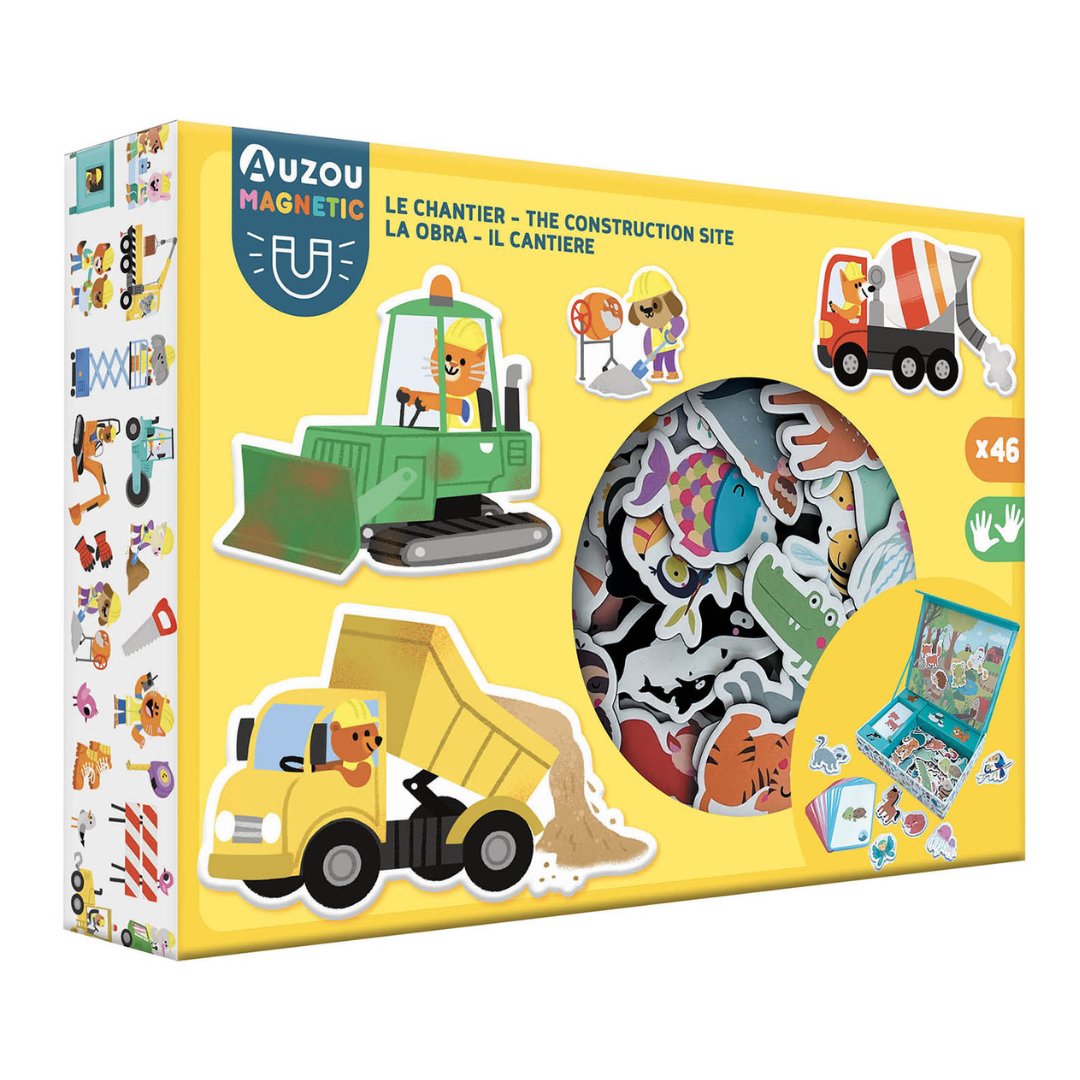 Auzou - Magnetisk legesæt - Byggeplads