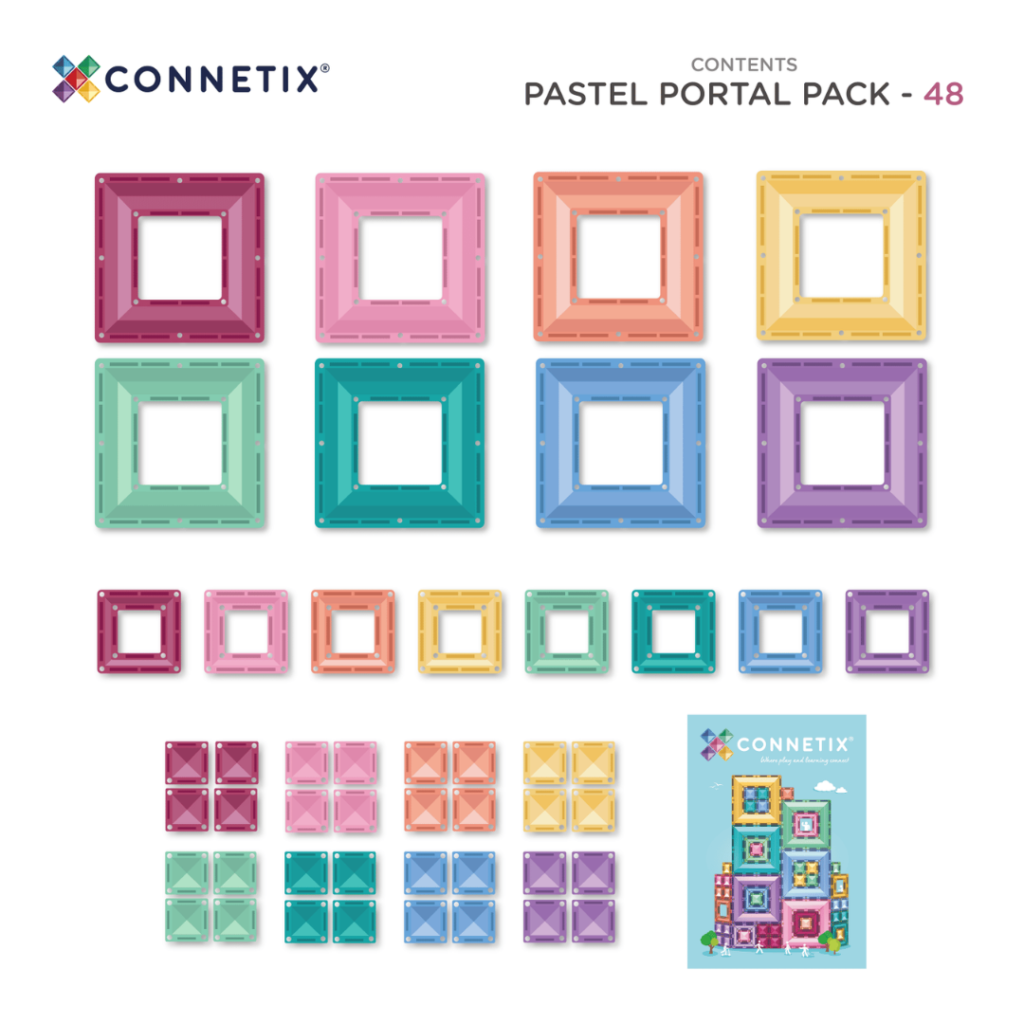 connetix Pastel Portal Pack 48 pc